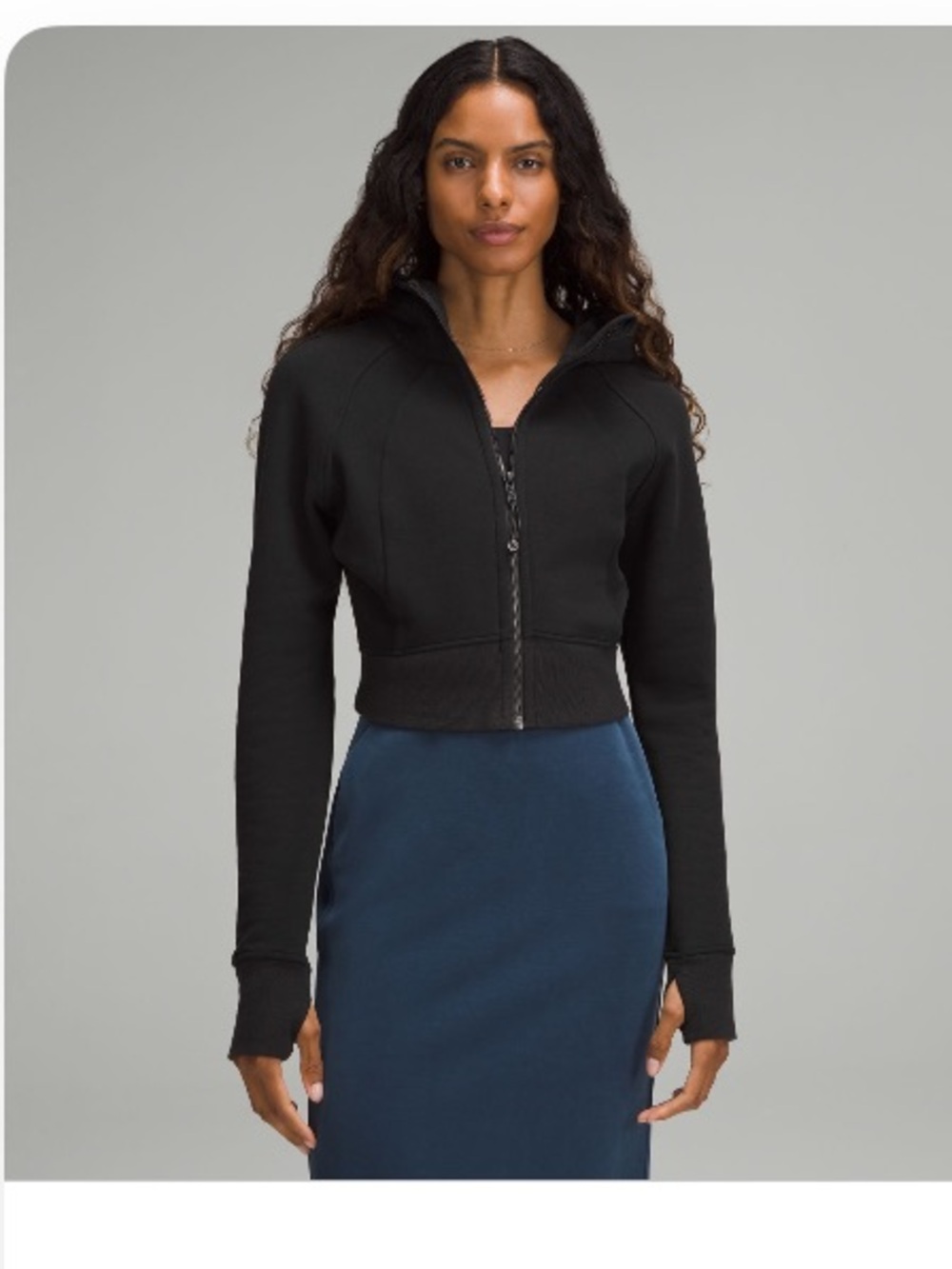 Lululemon Full Zip Scuba Cropped Hoodie